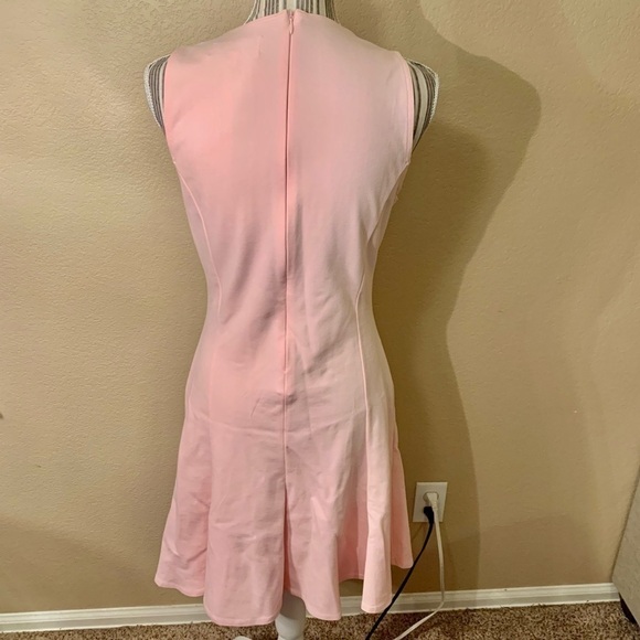 New TEXTILE Elizabeth and James Skater Dress Large Pale Pink Sleeveless Flare - Picture 8 of 16